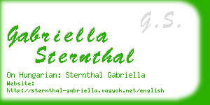 gabriella sternthal business card